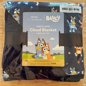 Little sleepies blue blanket nib